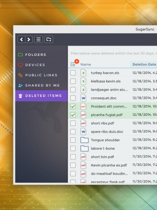 Deleted Items screenshot, featured image